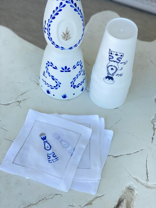 Clase Azul Embroidered Cocktail Napkins